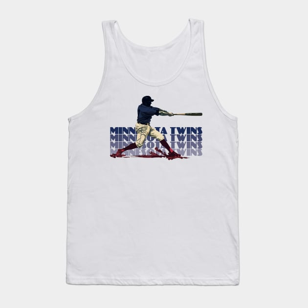 Retro Minnesota Twins Slugger Tank Top by Rad Love